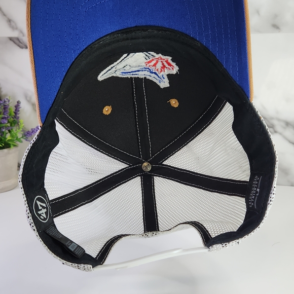 Toronto Blue Jays Trucker Hat, Brown And White Cap. Adjutable - Picture 8 of 8